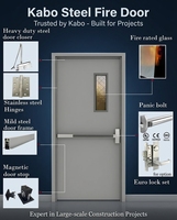 Puerta ignífuga con certificación UL para protección contra incendios en EE. UU., disponible en lotes según lo solicite.