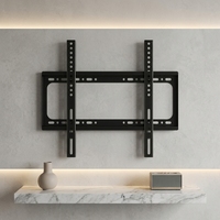 KM-010 Universal VESA 400x400mm Dudukan TV Dinding untuk TV 26-63 Inch Braket Baja Canai Dingin