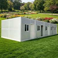Maison préfabriquée pliable portable, maison modulaire en conteneur pour usage résidentiel