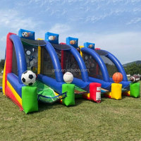 GMY Inflatables 3 en 1 Jeu interactif de carnaval Sports gonflables d'extérieur Jeux de fête