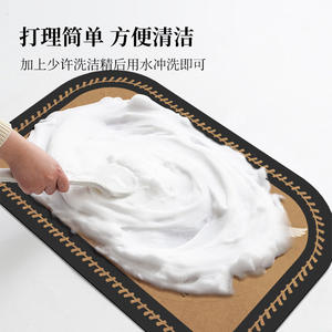 Alfombra de baño estilo vintage ovalada antideslizante con diseño de grulla para baños - Product Image 5