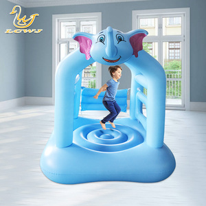 ปราสาทเป่าลมโลว์จ 165x150x150 ซม. ช้างสีฟ้า ของเล่นสนามเด็กเล่นสำหรับใช้ในบ้าน - Product Image 4