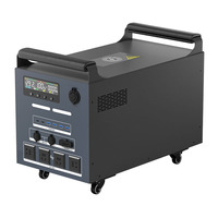 Station d'énergie portable LiFePO4 3000W haute performance à onde sinusoïdale pure, unité solaire pour alimentation de secours d'urgence et camping hors réseau