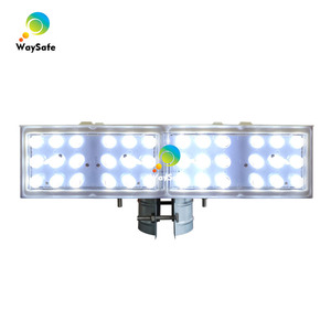 WaySafe Luce di Emergenza Lampeggiante a Doppia Faccia per Costruzioni Stradali, Rossa e Blu, Solare, PC IP65 Impermeabile, Alta Intensità - Product Image 5