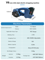 Machine à cerclage mobile entièrement automatique à batterie ZOEY ORT