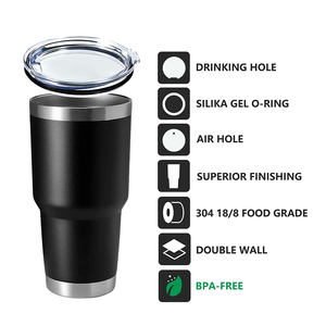 Factory Wholesale 30oz Stainless Steel Magnetic Cover Insulated Vacuum Tumbler Water Bottle Coffee <b>Cup</b> Magnetic Lids 6-12 - Product Image 5