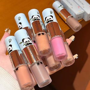 CAPPUVINI Fard à joues liquide double embout et illuminateur longue tenue, brillant, multi-usage, effet éclatant, 4 teintes, maquillage visage à base d'huile, teinte pour les joues - Product Image 5