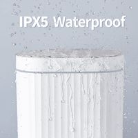 Poubelle de capteur de voiture intelligente automatique sans contact Portable pour salle de bain Abs déchets en plastique ordures blanc poubelle électrique