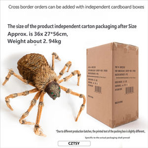 Grande araignée-<span class=keywords><strong>loup</strong></span> d'Halloween de 2 m avec minuterie et yeux lumineux pour la décoration de maison hantée ou de bar - Product Image 4