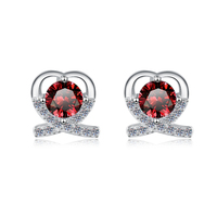 Anting-anting stud moissanite bersertifikat GRA, bentuk bunga perhiasan halus, perak sterling S925 bebas nikel, trendi untuk wanita