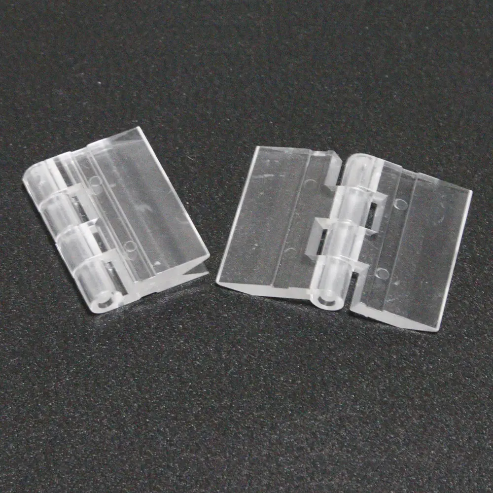 4 "Medium Size Durable Clear Acrylic Plastic Hinges Box Piano Plexiglass Hinge