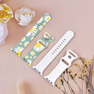 Armband Fabrik OEM 38mm 40mm 45mm 49mm Druck Smart Watch Armband für Apple Watch 10 9 8 7 6 Luxus Charm Silikon Iwatch Bänder - Product Image 3