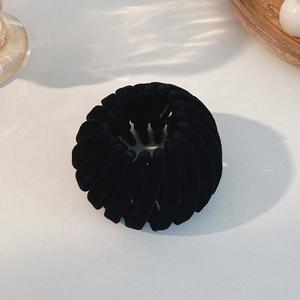 Velvet Expandable <strong>Hair</strong> Bun Claw <strong>Clip</strong> for Women Girls Stretchable <strong>Bird</strong> <strong>Nest</strong> Shape Fixed Claws for Updo High Ponytail <strong>Hair</strong> Loops - Product Image 4