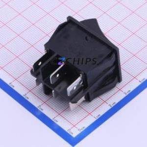 SS31-BBIWQ-RD60-R Rocker Switch Through hole Component (THT) Switch 32.2mm 25.2mm 19.2mm Concave Bend - Product Image 1
