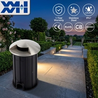 Lumière LED RGB encastrée pour extérieur, jardin, parc, IP67, étanche, 12V, 3W, acier inoxydable, changement de couleur automatique, application, lumière souterraine