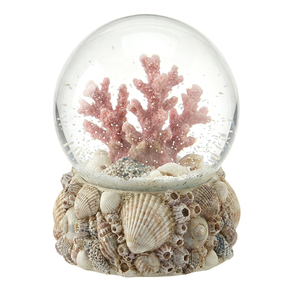 Customized Marine Snowglobe Product Resin Crafts Manufacturer 100mm Water Globe House Ornamentation Mini Snowglobe