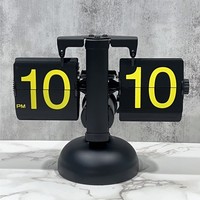 Reloj de Pared Retro de Acero Inoxidable con Mecanismo de Cuarzo, Engranajes Internos y Resina ABS para Decoración y Cronometraje Deportivo