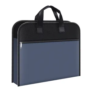 도매 저렴한 사용자 정의 가죽 내구성 방수 매일 남성 휴대용 블루 컴퓨터 노트북 가방