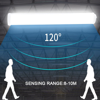 Plafonnier solaire LED étanche IP65, lampe multicolore résistante aux intempéries avec capteur à micro-ondes pour jardin et usage routier