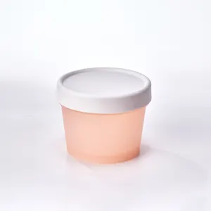 Eco friendly 100ml 100g 3.3oz colorful PP plastic cream jar facial clean mud cosmetic containers