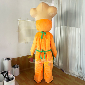 Costume de mascotte de chef énergique XL en peluche durable pour promotions commerciales, fêtes, carnavals, <span class=keywords><strong>Halloween</strong></span>, Noël et événements de relations publiques - Product Image 4