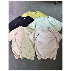 Camisetas Unisex de Manga Corta Ligeras de Secado Rápido para Verano y Otoño, Conjunto de Camiseta de Ciclismo y <span class=keywords><strong>Pantalones</strong></span> <span class=keywords><strong>Cortos</strong></span> de <span class=keywords><strong>Trabajo</strong></span> con Cierre para Hombre y Mujer - Product Image 3
