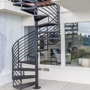 Scala a chiocciola mentale esterna esterna residenziale esterna scala a caldo scala a chiocciola in acciaio dolce - Product Image 6
