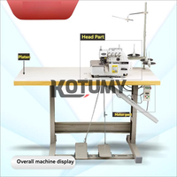 Haute vitesse 3/4/5 fil surjetage multifonctionnel Machine à coudre industrielle ordinateur entraînement Direct nouveaux vêtements surjetage