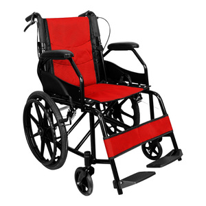 Silla de Ruedas Manual de 20 Pulgadas con Marco de Acero al Carbono, Ligera y Resistente, para Personas con Discapacidad, Mujeres Embarazadas y Uso Recreativo - Product Image 2