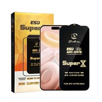 Verre trempé antistatique et anti-rayures ESD OG Super X 9H pour iPhone 17, Infinix, Tecno, Samsung