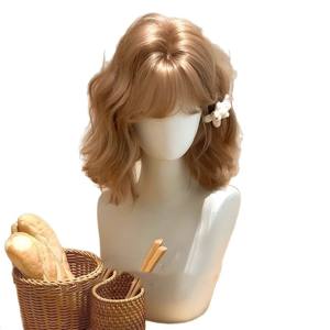 [วิกผม Sweetheart Master] วิกผมผู้หญิง <span class=keywords><strong>ผม</strong></span><span class=keywords><strong>สั้น</strong></span> ลอนสไตล์<span class=keywords><strong>เกาหลี</strong></span> โลลิต้า ธรรมชาติ หวาน น่ารัก แบบสาวหวาน  คลุมทั้งศีรษะ คุณภาพสูง - Product Image 5