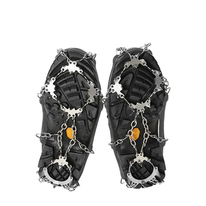 Woqi Couverture antidérapante Chaîne en acier inoxydable Griffes de glace de ski en plein air pour la neige Randonnée Escalade - Product Image 1