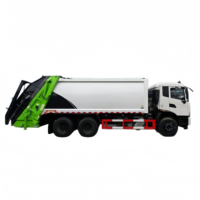 Camion compacteur routier diesel 6x4 à chargement arrière, forte adaptabilité, collecte des déchets dans les zones montagneuses, rurales et isolées