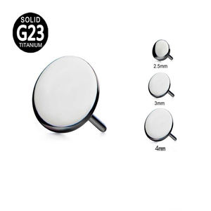 हॉट एल्म f136 टाइटेनियम पुश पिन थ्रेडलेस हाई पॉलिश बॉल डिश स्टार दिल आकार शरीर भेदी गहने सामान - Product Image 4