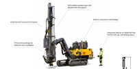 Epiroc FlexiROC T30 R Édition Carrière, Foreuse à marteau supérieur montée sur chenilles pour l'extraction de roche de carrière de basalte