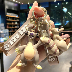 2025 Ice AGES Phim Hoạt Hình <span class=keywords><strong>3D</strong></span> Cao Su Thân Thiện Với Môi <span class=keywords><strong>Keychain</strong></span> Ba Lô Mặt Dây Chuyền Nhỏ Xe <span class=keywords><strong>Keychain</strong></span> Hợp Kim Kim Loại Key Chủ Bán Buôn - Product Image 3