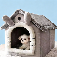 Nichoir pour chat et chien, nid confortable pour chat, niche pour chien amovible et lavable quatre saisons, lit pour chat, nid pour animaux de compagnie