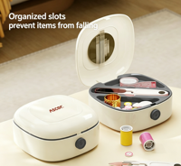Magneticité de haute qualité, accessoires d'outils de couture portables, kit d'aiguilles et de fils avec boîte de rangement pour la couture