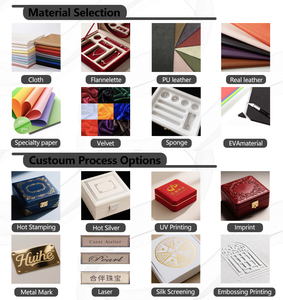 OEM/ODM for <strong>PU</strong> Leather Jewelry <strong>Box</strong> Square Ring Necklace Earrings Bracelet Storage with Suede Lining for Jewelry Packing - Product Image 4