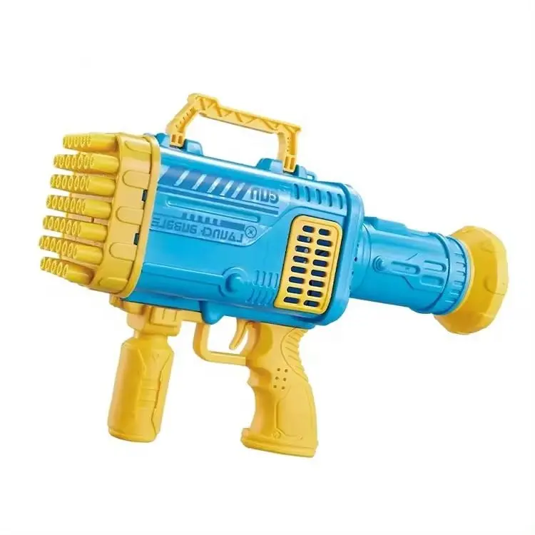 2024 New Electric 45 Holes Rocket Bubble Gun Summer Outdoor Bazooka Gun Toy Soap Water Bubble Machine
