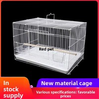 Cage à oiseaux en fer en gros pour perroquets, pigeons, lapins et élevage en groupe petit/moyen/grand