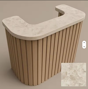 Modern Custom Durable Eco-Friendly Barber Salon Beauty Spa Reception <b>Desk</b> with 3-Year Warranty for Office Front Lobby - Product Image 6