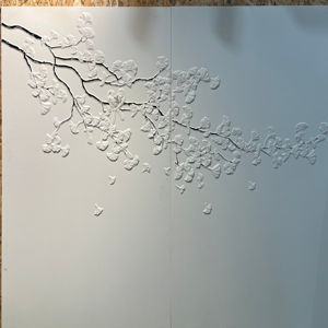 Современный тисненый кожаный фон Настенный декор Классический вышитый дизайн водонепроницаемый огнестойкий влагостойкий - Product Image 1