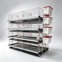 Unité d'élevage portable pour poussins, prête à l'emploi, avec quatre niveaux superposés et flux d'air optimisé pour une croissance saine