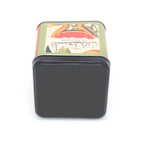 Bon prix haute qualité 250ml boîte de conserve de luxe forme carrée 150g thé étain emballage conteneur