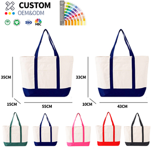Sac fourre-tout en toile de coton personnalisé, de haute qualité, écologique, imperméable et élégant, avec logo imprimé - Product Image 1