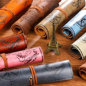 Special Scroll Shaped Pencil case Large Capacity Beautiful Appearance Custom logo and Color Suitable for Students - Product Image 2