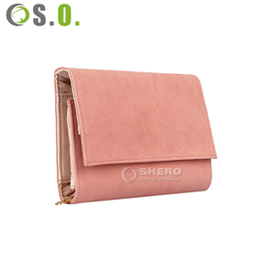 Organizador de Joyas de Terciopelo Rosa de Gran Capacidad, de Lujo y Alta Gama, Marca Shero, Color y Tamaño Personalizables para Almacenamiento de Múltiples Joyas - Product Image 3