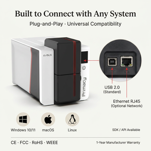 High-performance Evolis Primacy 2 Single/double Sided Plastic PVC ID <strong>Card</strong> <strong>Printer</strong> Sublimation <strong>Printer</strong> <strong>Machine</strong> - Product Image 3