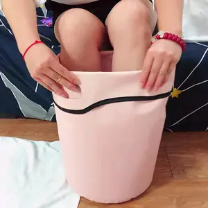 Sac de bain de pieds isolé SPA avec baignoire de pieds pliante, baignoire de pieds avec sensation de chaleur, sac de bain de pieds sur le mollet